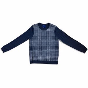 Apt. 9 Seriously Soft 
Knit Sweater Men's Long Sleeve Blue Wool Blend